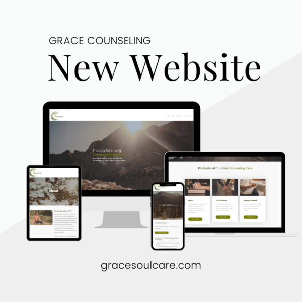 preview of the grace counseling website