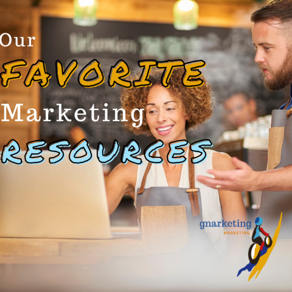 small business owner doing marketing on a computer